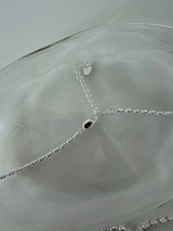 [925silver] Vカットドロップパールネックレス