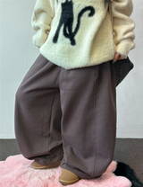 バルーンワイドコライド ベルトポイントフリースバルーンワイドパンツ🖤💜 5カラーズ