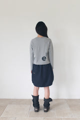 NYLON BALLOON SKIRT (NAVY)