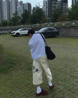 リベットクロップストライプシャツ
