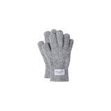 24FW BASIC LOGO LABEL POINT KNIT GLOVES MELANGE