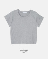 テナベーシック半袖クロップTシャツ (5color)
