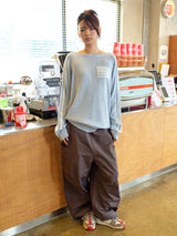 WIDE CARGO PANTS CHARCOAL