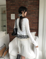 Aino Ribbed Slim Cardigan