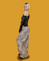 military string wide pants