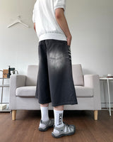 Leeds Washing Half Denim Pants
