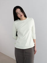 COMFY 3/4 SLEEVE T (MELON)