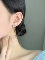 [3 color] starlight butterfly piercing / 2 sizes / twinkle opal drop unique