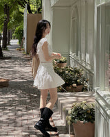 Laura frill mini skirt