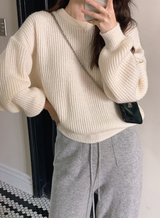 [SHOPPERMADE] Nuts Mohair Wool Knit (4color)