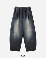 Dot Brush Denim Pants