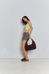 Large Jersey in Brown Suede