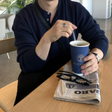 ルックエスティ―デイリーリブモーダルヘンリーネックニット
