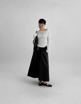 [MADE] Neriku Back Banding Long Skirt
