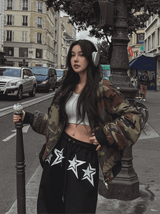 Terry Reversible Camo Flight Jumper
