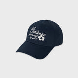 チャレンジロゴボールキャップ (NAVY)