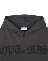 Dark Button Hooded Cardigan