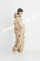 マウンテン3Lシームシーリングワイドベンチレーションパンツ ベージュ