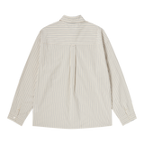 25SS 25SS ストライプセットアップルーズフィットシャツ アイボリー