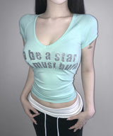 グリッタースターTシャツ(5colors)