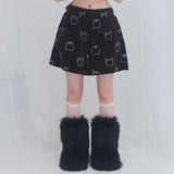 [FANCY X DUSTY] Zzz ダスティーサロンパジャマショートパンツ (BLACK) F25NM1017