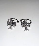 Cross Cubic Ear cuffs 2PCS