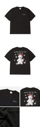 24FW SNOW BEAR SHORT SLEEVE T-SHIRT BLACK
