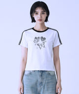 Fly Dot Semi Crop T-Shirts - 6COLOR