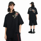 フローラルブランチプリンティドTシャツ