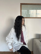 [UNISEX] ミニマルオーバーフィットコットン長袖シャツ(7 colors)