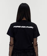 パンクデビルハートTシャツ - [ブラック]