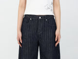 MOOD INDIGO PIN STRIPE CURVED DENIM code 26200
