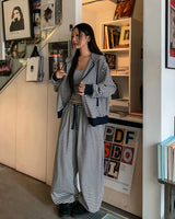 Wearing ストライプバンディングパンツ