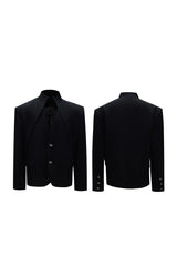 Layered V-Neck Blazer