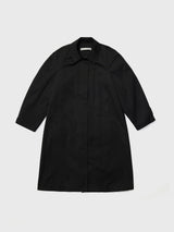 Curvy Line Mac Coat Black