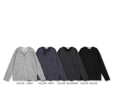 Melange Knit Henley Neck