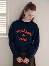 MAISON DE ROLA SWEATSHIRTS NAVY