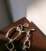 Silver Plated U-Shaped Bracelet