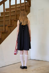 BACK RIBBON DRESS (2 COLORS)