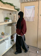 [unisex] バルデト起毛カラーフリーススウェットシャツ