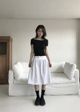 ボートネックオフTシャツ