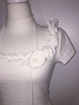 Rose Frill Strap Tee