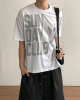 サンディプリンティングショートスリーブTシャツ