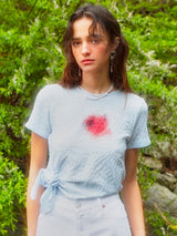エンボシングリボンTシャツ (2colors)