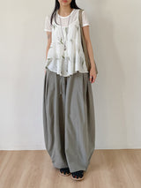 Tencel Round Short Sleeve T-shirt