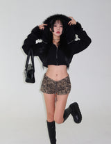 Snake Skin Micro Shorts