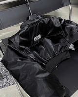 LEATHER WATERSLIDE CROPPED BOMBER