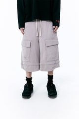 VINTAGE OVER SWEAT SHORTS (GRAY)