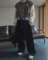 Embler Velvet Track Wide Pants