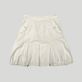 PUMPKIN STRING SKIRT : IVORY